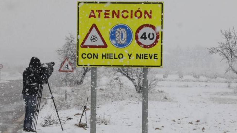 Último temporal de nieve en Valencia