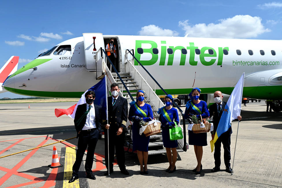 Binter despega hacia Italia y Francia con el primer vuelo a la ciudad de Lille