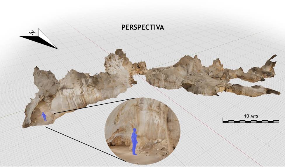 Éste es el trabajo 3D del arte paleolítico que realizan en la Cueva de los Márquez