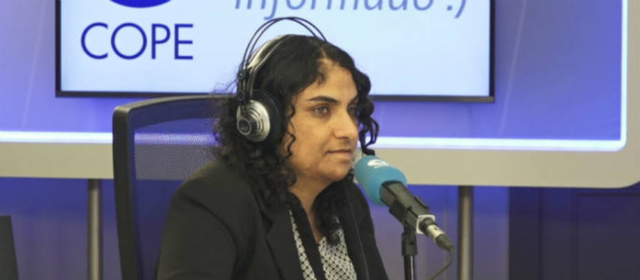 Nadia Ghulam, durante la entrevista en La Tarde