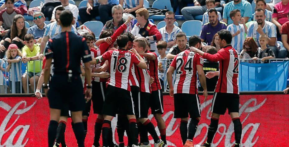 El Athletic de Bilbao se llevó la victoria de La Rosaleda. @LaLiga.