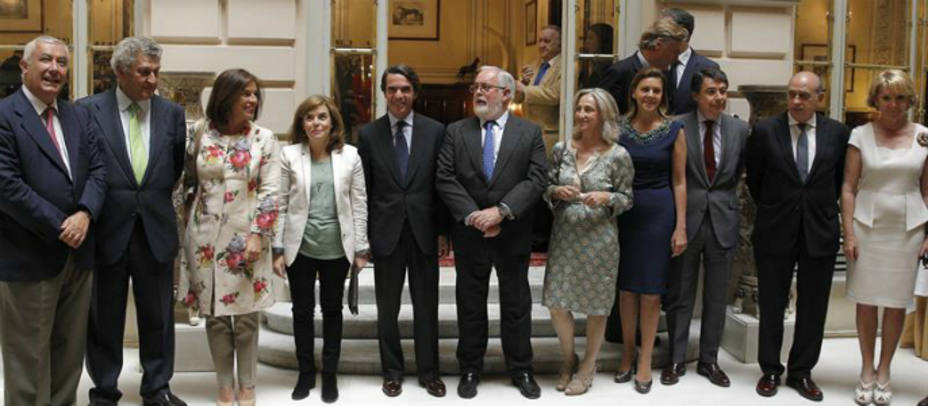 Dirigentes del PP arropan a Aznar y Cañete en el Foro ABC. EFE