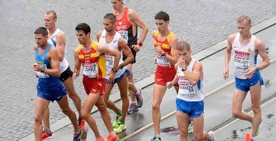 El murciano Miguel Ángel López, nuevo campeón de Europa de 20 km marcha.