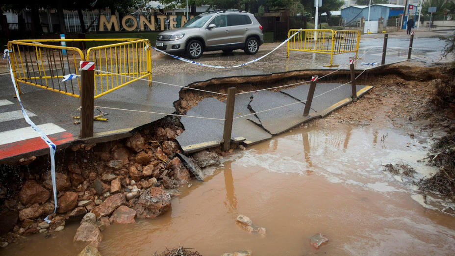 Daños ocasionados por la lluvia en Castellón