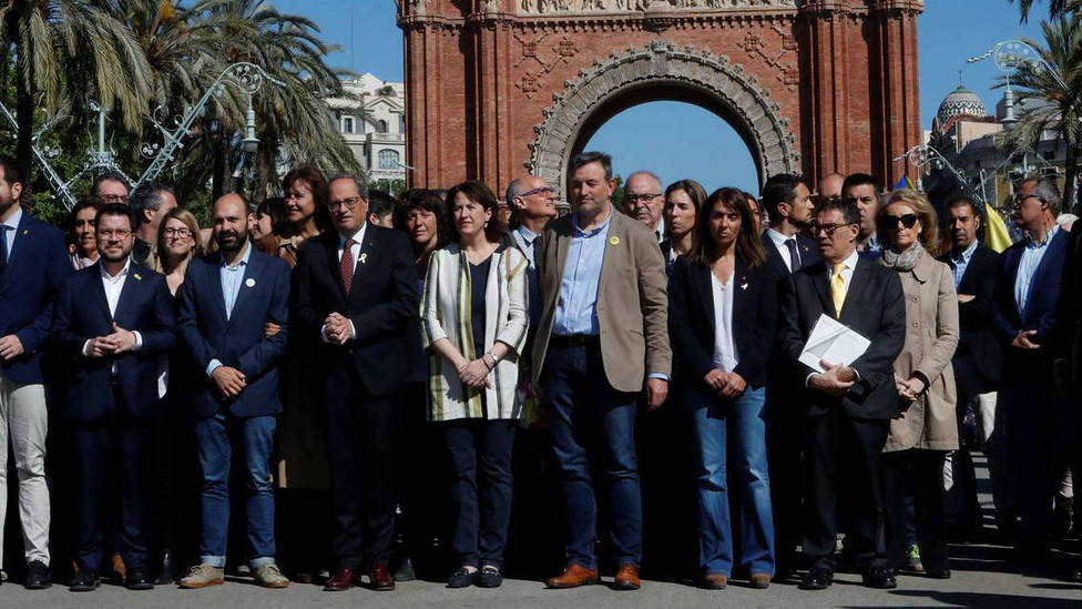 Quim Torra, declara ante el Tribunal Superior de Justicia de Cataluña (TSJC)