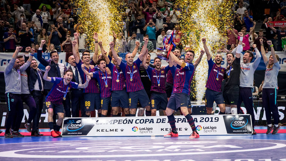 El Barça de fútbol sala ganó la LNFS de la temporada 2018-2019 (FOTO: FC Barcelona)
