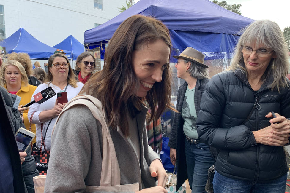 Prime Minister Jacinda Ardern electoral campaign in New Zealand