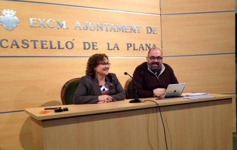 Enric Nomdedéu y Ali Brancal en su etapa en el ayuntamiento de Castellón de la Plana