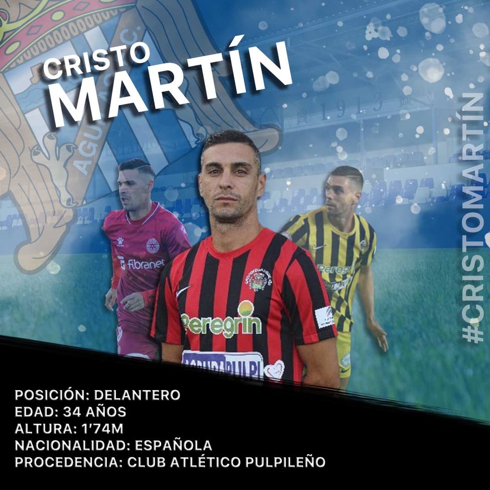 Cristo Martín, cuarto fichaje para el Águilas FC