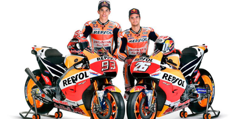 Dani Pedrosa y Marc Márquez volverán a ser los pilotos de Honda en 2017. @HRC_MotoGP.