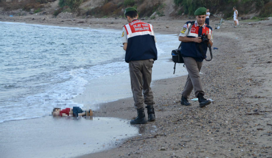 El niño sirio de tres años varado en la playa turca de Bodrum. REUTERS