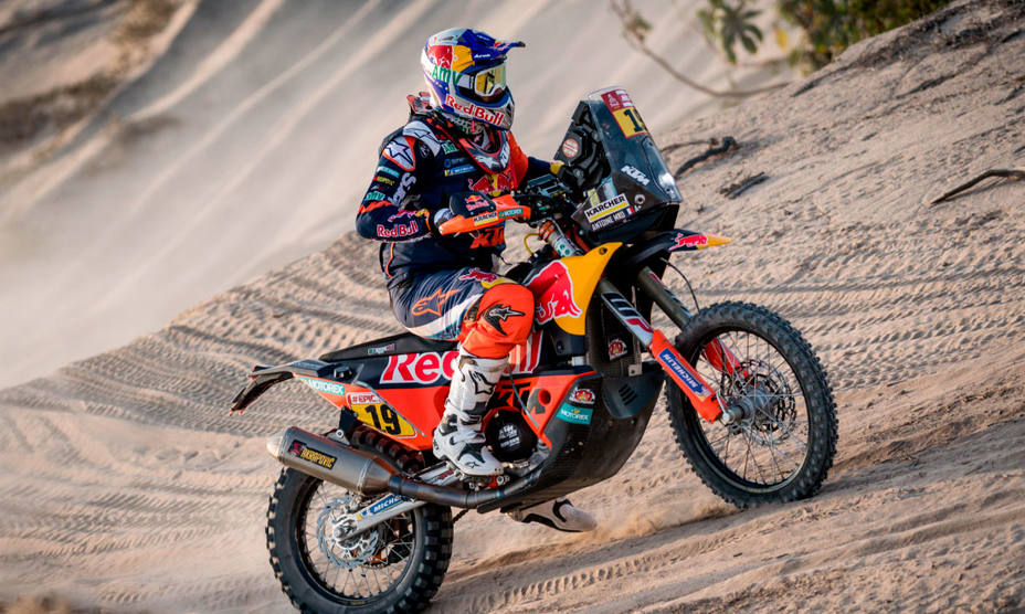 Antoine Meo, durante el Rally Dakar 2018. REUTERS