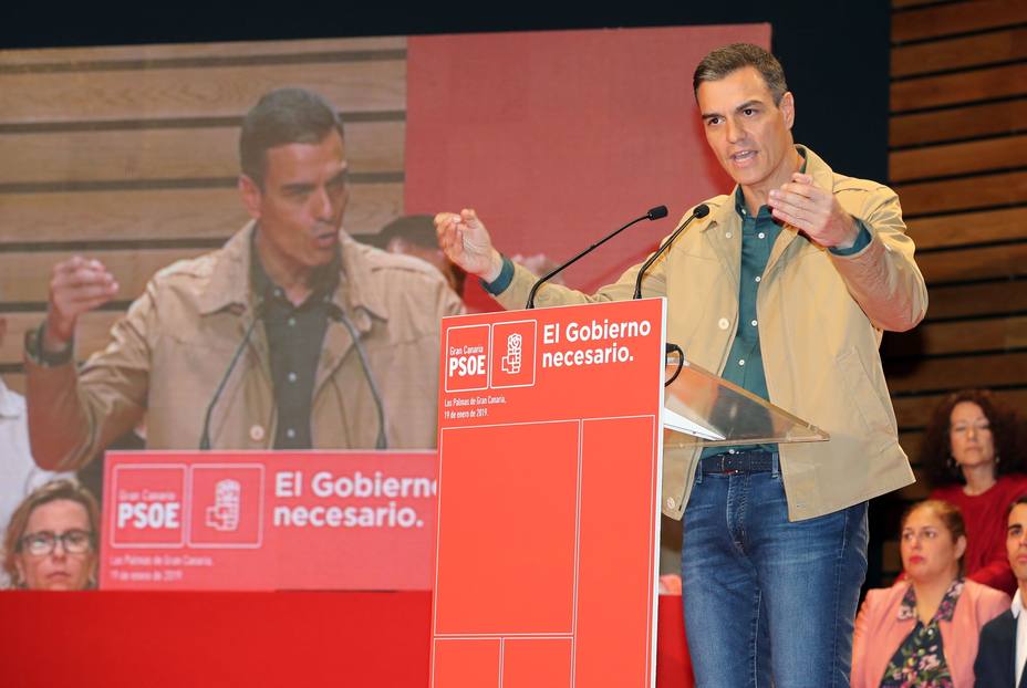 Sánchez clausura conferencia municipal PSOE Gran Canaria