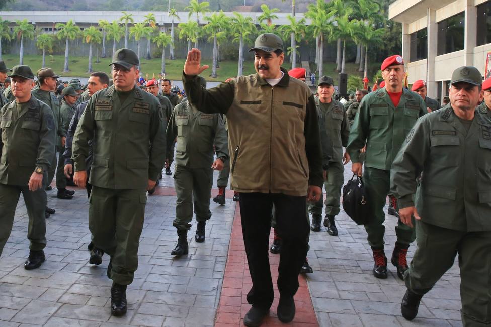 Maduro asiste a un acto con las Fuerzas Armadas Bolivarianas