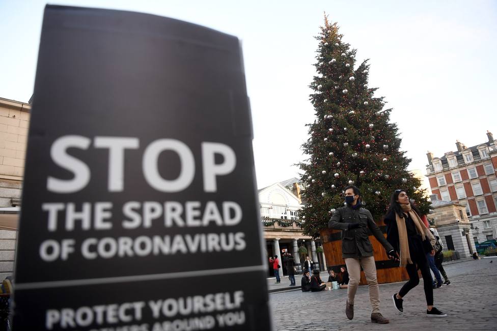 Christmas decorations amid coronavirus pandemic in London