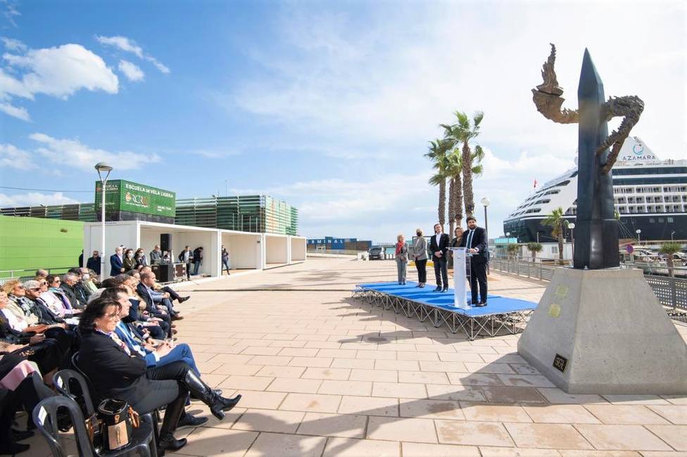 Inauguración escultura puerto de Cartagena