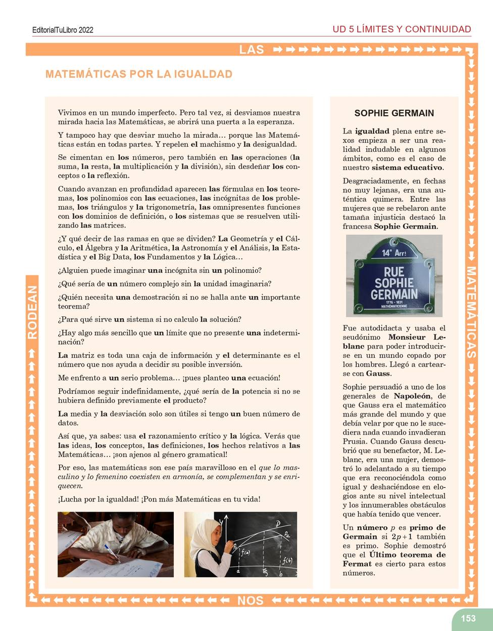 Libro Mateméticas 1º Bachillerato editorial TULIBRO con los cambios introducidos