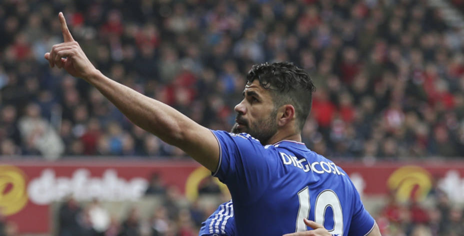 Diego Costa celebra un gol con el Chelsea. (FOTO - REUTERS)