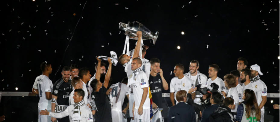 El Real Madrid celebrando la úndecima Champions. REUTERS