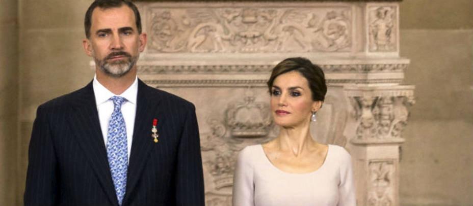 Los Reyes don Felipe y doña Letizia en un acto el pasado 4 de diciembre. Reuters