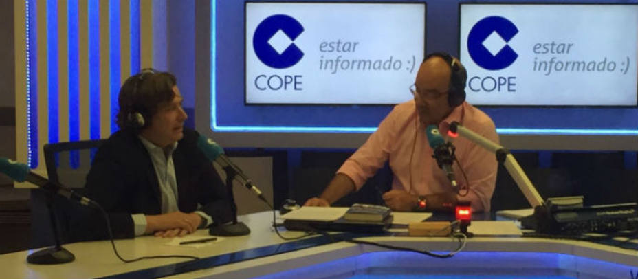 Javier Gomá en un momento de la entrevista con Expósito