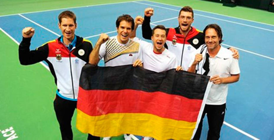Alemania derrotó a España por 4-1 en la Copa Davis.