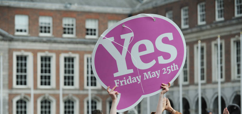 Apoyo a la reforma de la ley a favor del aborto en las calles de Irlanda. EFE