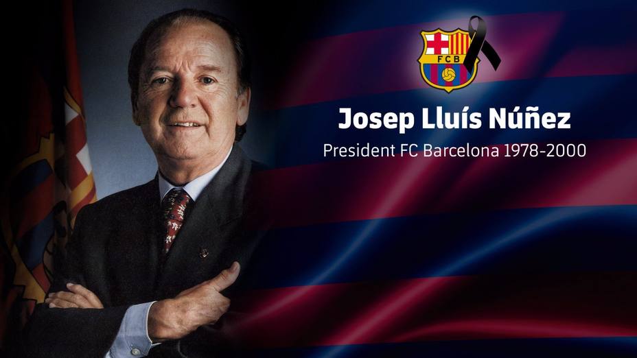 El Barça decreta cuatro días de duelo y abrirá un Memorial por Núñez en el Camp Nou