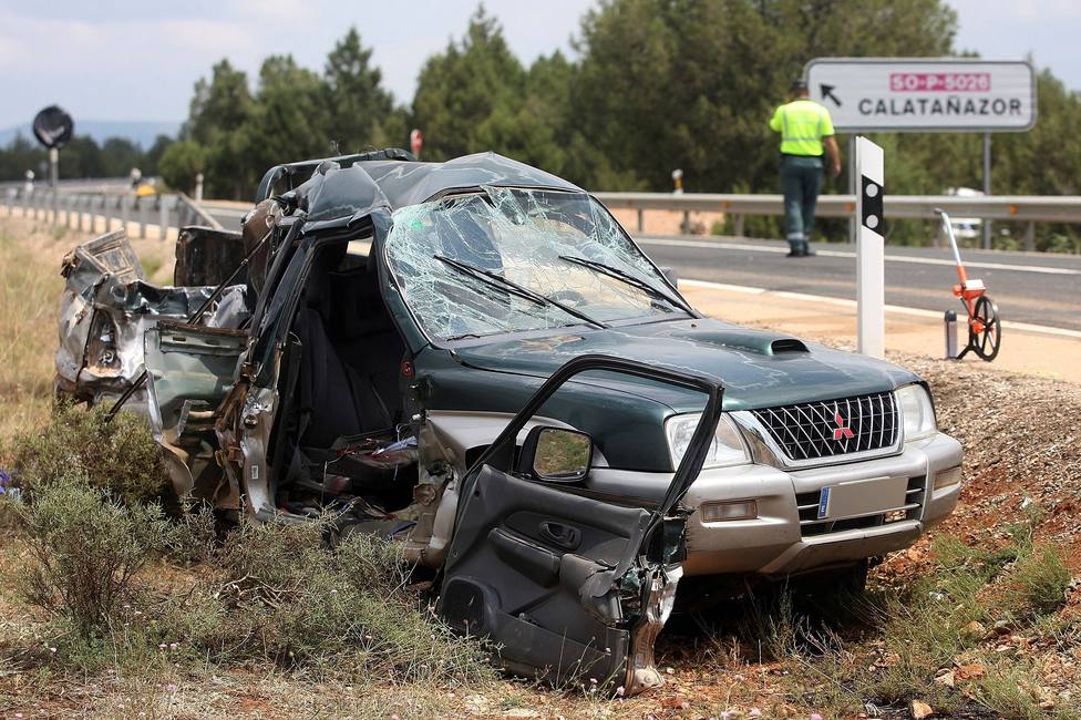 Un muerto al colisionar un camión y un todoterreno en Calatañazor (Soria)