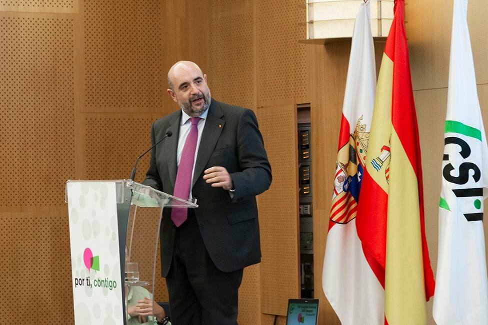MIguel Borra, en el congreso porvincial de CSIF Zaragoza 2019
