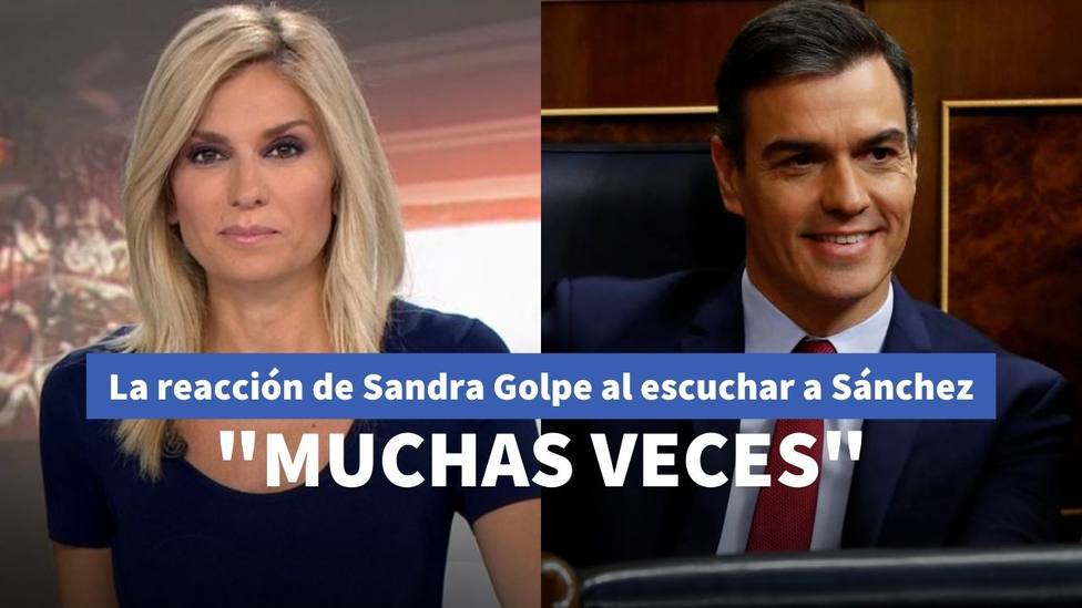 Sandra Golpe y Pedro Sánchez