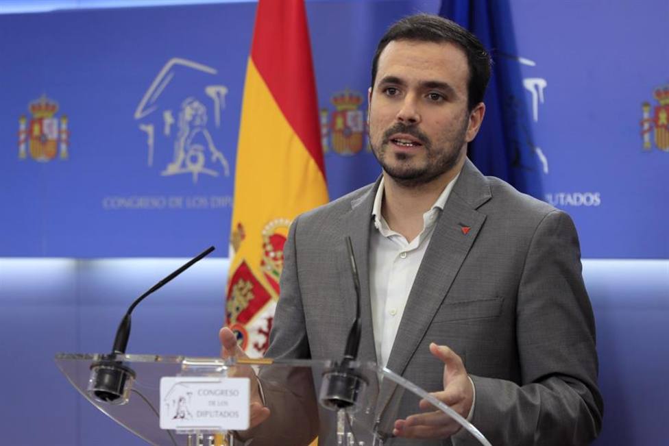 El líder de IU y ministro de Comercio, Alberto Garzón
