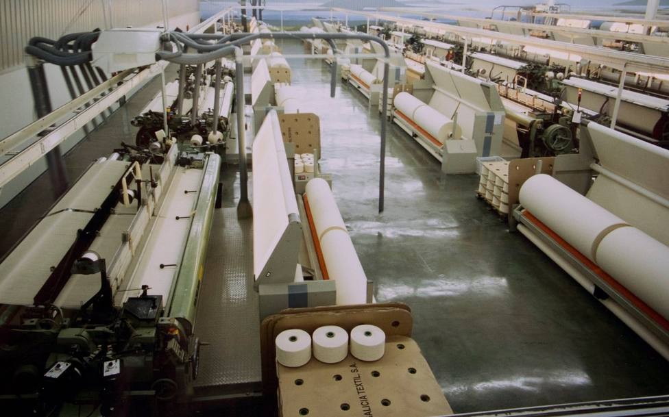 Foto de archivo del interior de la empresa Galicia Textil - FOTO: Cedida