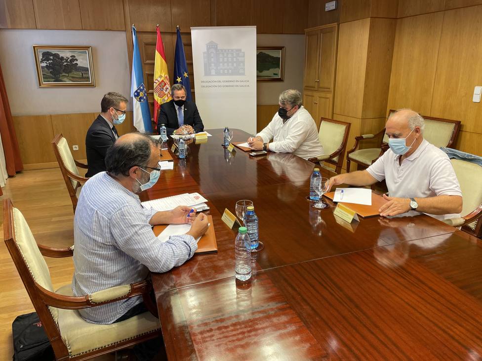 La reunión se celebró en la Delegación del Gobierno, en la ciudad de A Coruña - FOTO: Cedida
