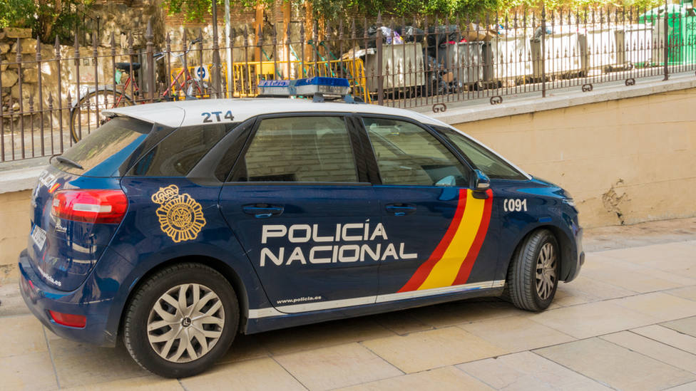Málaga,,Spain,,August,28,,2018:,National,Police,Car,Parked,In