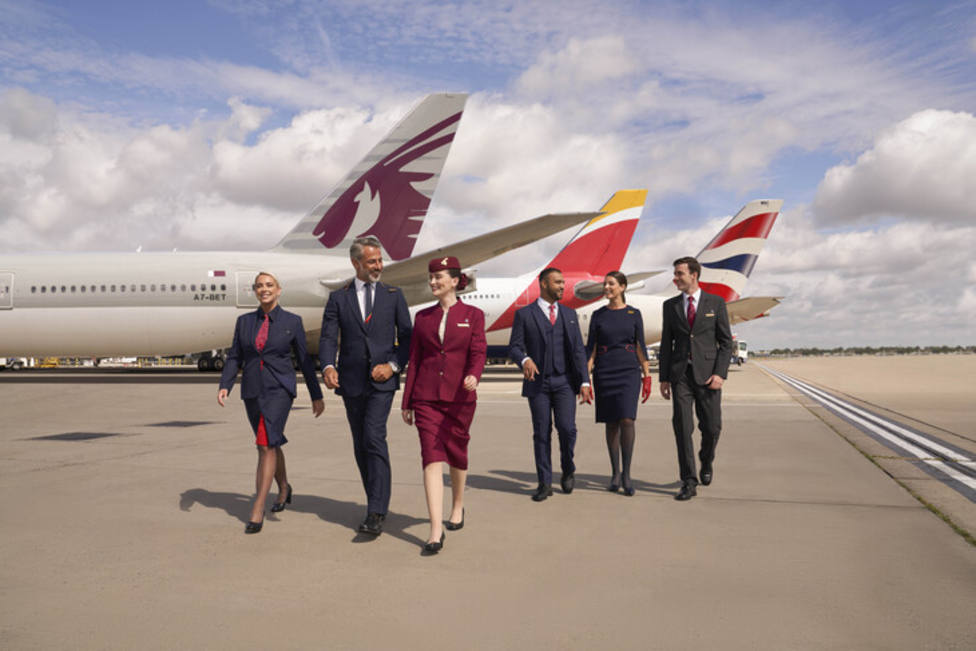 Iberia se une a British Airways y Qatar Airways para ampliar el mayor acuerdo de negocio entre aerolíneas