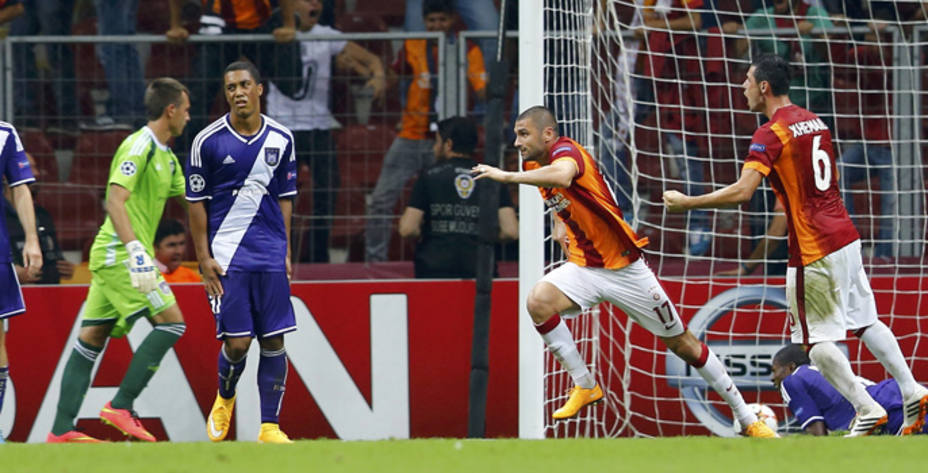 Empate del Anderlecht ante el Galatasaray. REUTERS