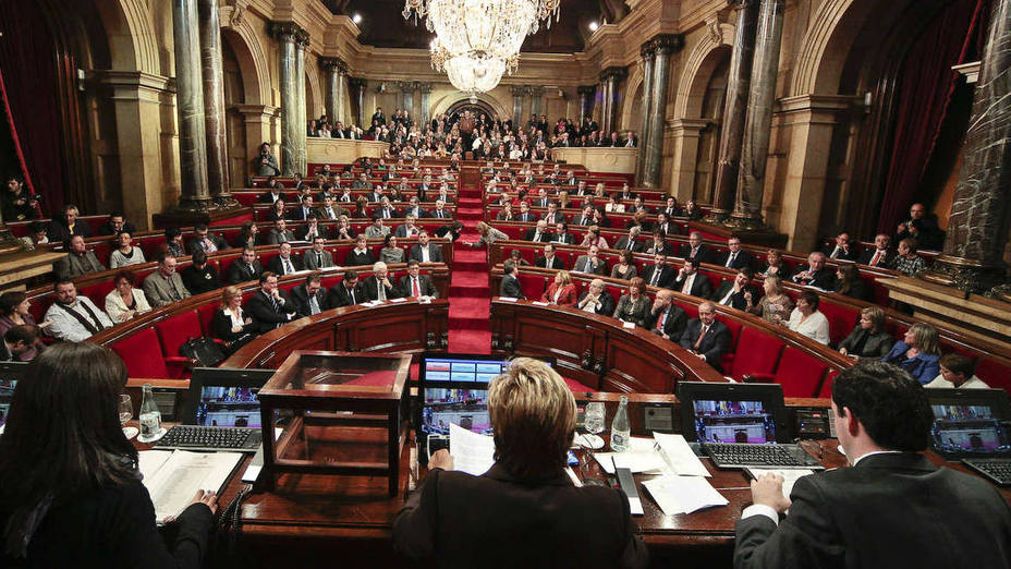 Pleno de investidura de Jordi Turull en el Parlament de Cataluña