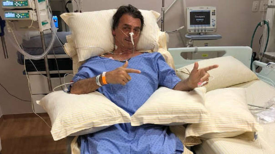 Jair Bolsonaro en el hospital