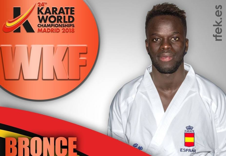 Babacar Seck inaugura con un bronce la cosecha española en el Mundial de karate