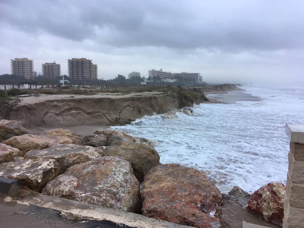 Playa del Saler tras el temporal