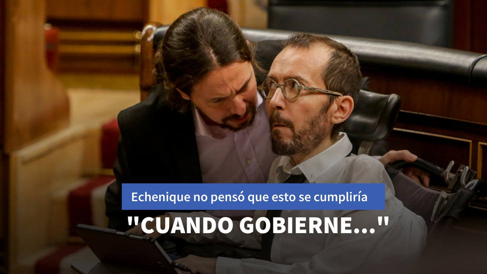 El deseo de Echenique sobre Podemos y los escraches que ha acabado cumpliéndose: Cuando gobierne...