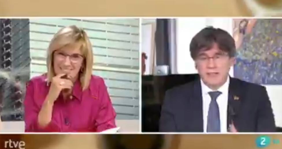 TVE hace de altavoz de Puigdemont con una entrevista en radio y televisión