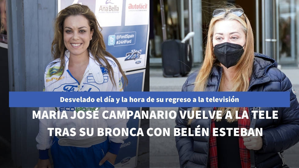 Revelado el día que Maria José Campanario reaparecerá en televisión tras su última polémica con Belén Esteban