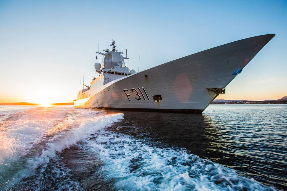 Una de las fragatas construidas en Navantia Ferrol para la Armada de Noruega - FOTO: Forsvaret