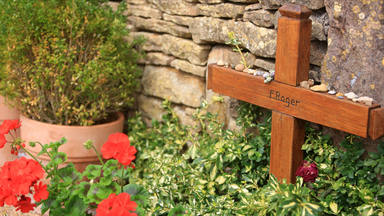 Grave of Brother Roger. The Cemetery. Taize Community.