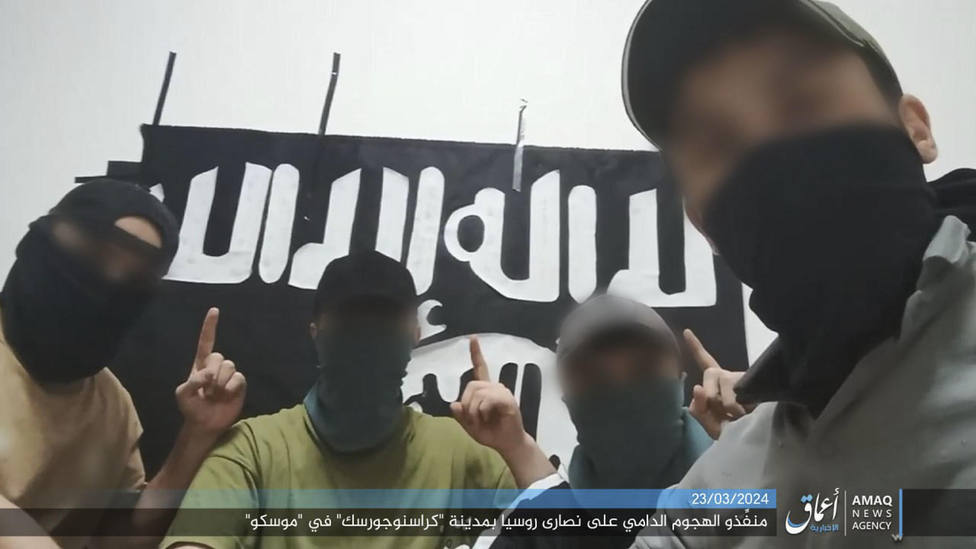 Estado Islámico publica una imagen de los 4 supuestos responsables del atentado en Rusia