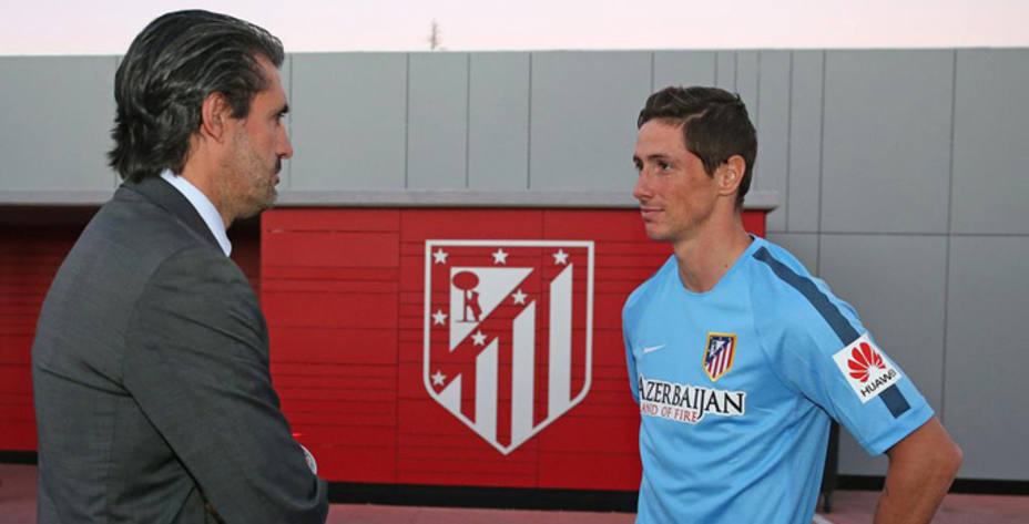 Caminero, junto a Fernando Torres (@Atleti)