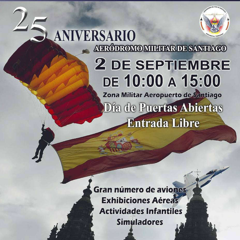 El aeródromo militar de Santiago celebra sus 25 años