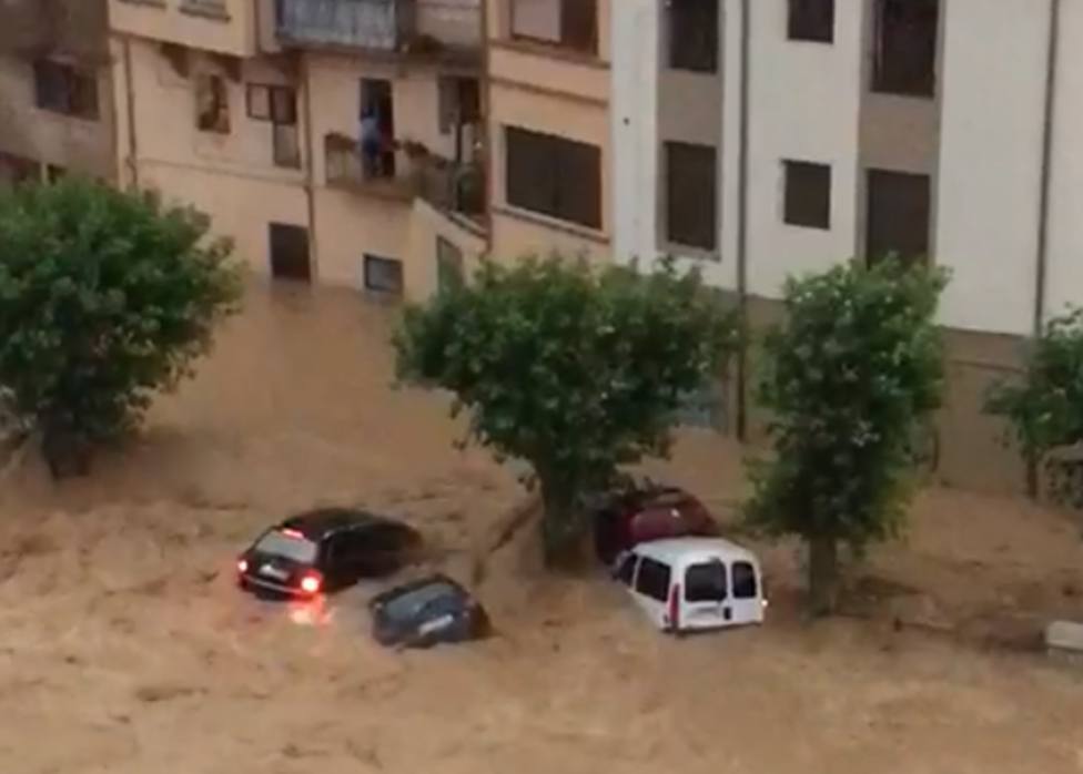 Graves inundaciones en Tafalla